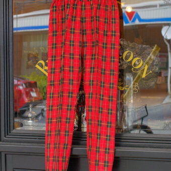 TARTAN CHECK EASY PANTS