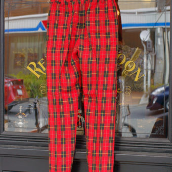 TARTAN CHECK EASY PANTS