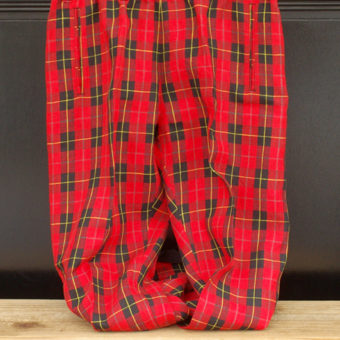 TARTAN CHECK EASY PANTS