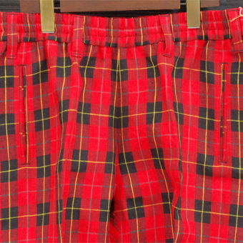 TARTAN CHECK EASY PANTS