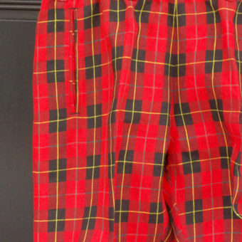 TARTAN CHECK EASY PANTS