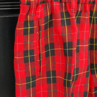 TARTAN CHECK EASY PANTS