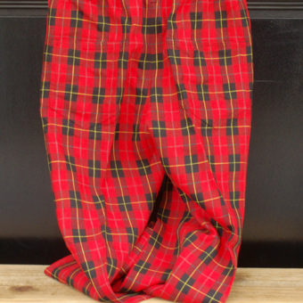 TARTAN CHECK EASY PANTS