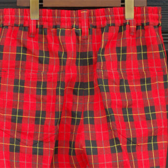 TARTAN CHECK EASY PANTS