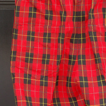 TARTAN CHECK EASY PANTS