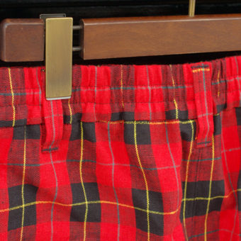 TARTAN CHECK EASY PANTS