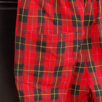 TARTAN CHECK EASY PANTS