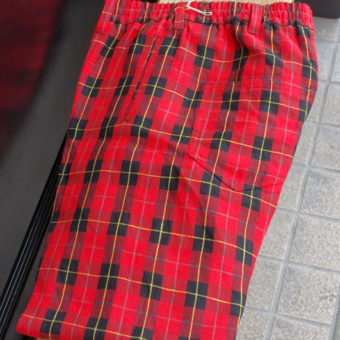 TARTAN CHECK EASY PANTS