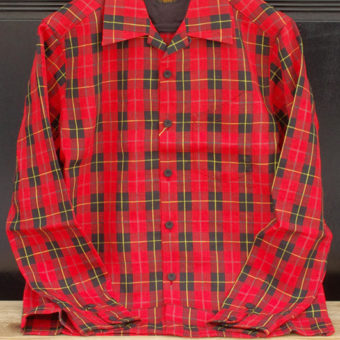 TARTAN CHECK OPEN COLLAR SHIRTS