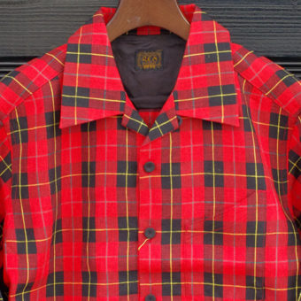 TARTAN CHECK OPEN COLLAR SHIRTS