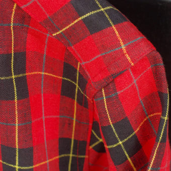 TARTAN CHECK OPEN COLLAR SHIRTS