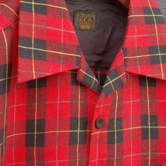 TARTAN CHECK OPEN COLLAR SHIRTS