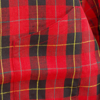 TARTAN CHECK OPEN COLLAR SHIRTS