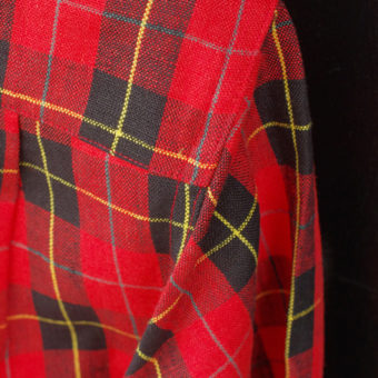 TARTAN CHECK OPEN COLLAR SHIRTS