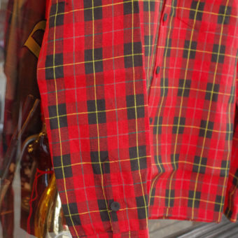 TARTAN CHECK OPEN COLLAR SHIRTS