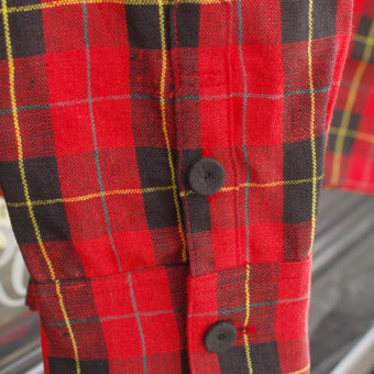 TARTAN CHECK OPEN COLLAR SHIRTS