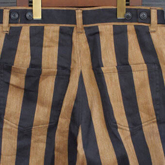 STRIPE COTTON LINEN SLACKS