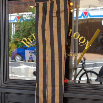 STRIPE COTTON LINEN SLACKS