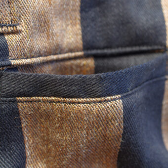 STRIPE COTTON LINEN SLACKS