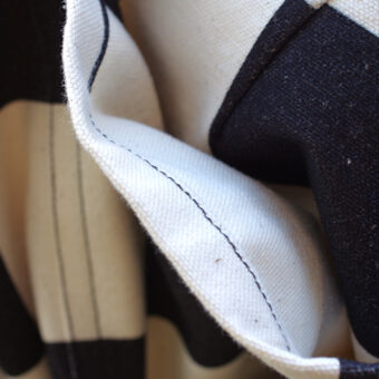 IRREGULAR CHECKERED FLAG STRAIGHT TROUSERS